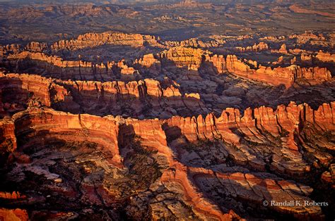 Aerial View Of The Needles District Of The Canyonlands National Park