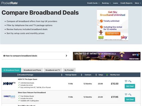 Compare Broadband Deals From Top Providers Including Sky Virgin Media