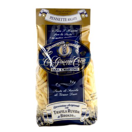 Spaghetti les pâtes aux œufs légères de haute qualité sont fabriquées par exemple depuis plus de 100 ans selon la tradition artisanale dans la petite ville des. Pâtes italiennes | Pennette Rigate | Giuseppe Cocco 500g ...