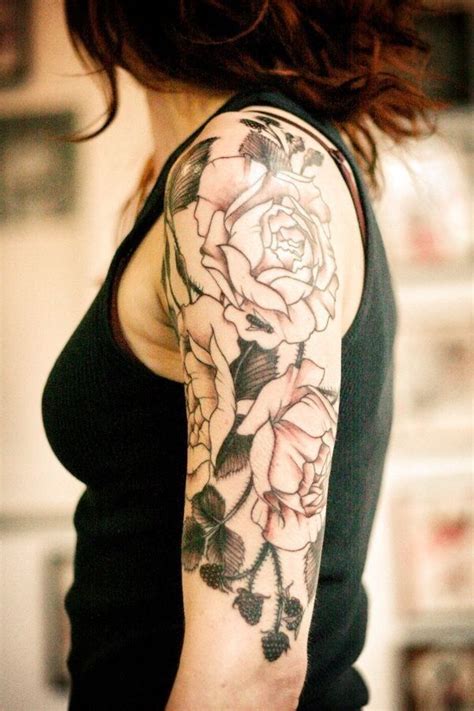 Pin By Monica Pope On Tattoos Rose Tattoos For Women Half Sleeve
