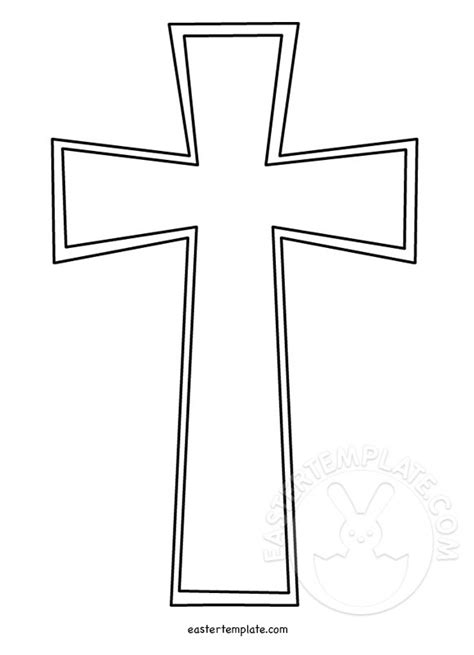 Easter Template Christian Cross