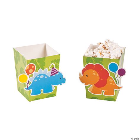 Little Dino Popcorn Boxes 24 Pc Oriental Trading