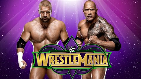 Wwe Wrestlemania 34 Triple H Vs The Rock Promo Hd Youtube