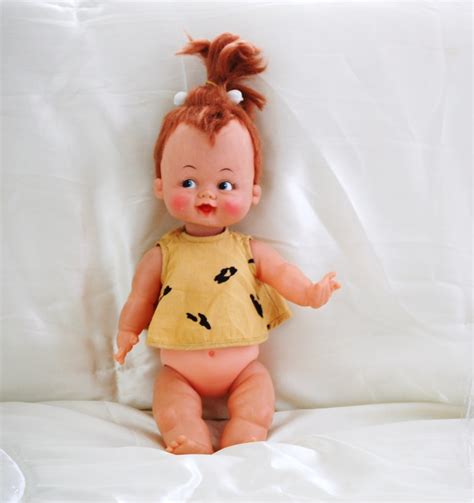 Vintage Collectible Pebbles Flintstone Doll Ideal Toy Corporation 1962