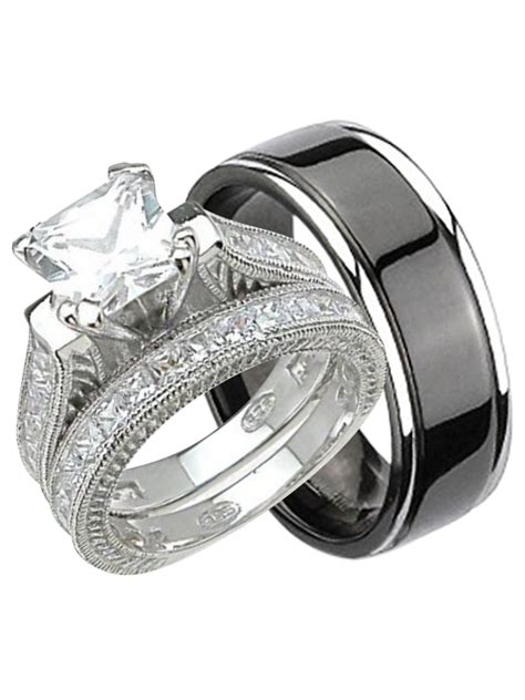 Https://tommynaija.com/wedding/walmart Wedding Ring Sets His And Hers