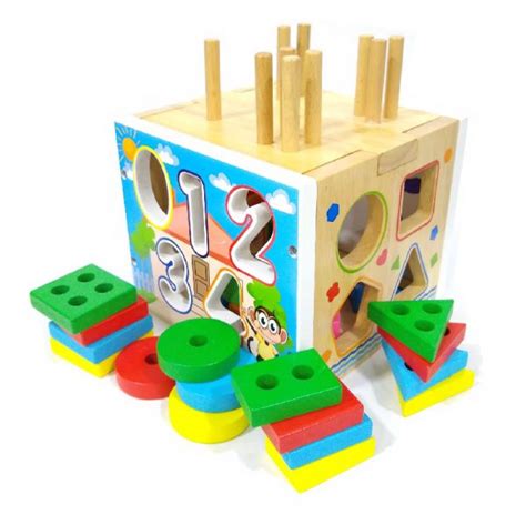 Cubo Encajable De Formas Y Numeros Jugando Aprendemos