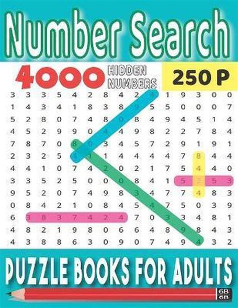 Number Search Puzzle Books For Adults Zoro Ain 9798666013410