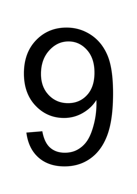 Here are some ideas for using these letters: Printable Large Number 9 Flash Card Template - Free Printables