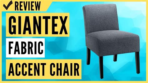 Giantex Fabric Accent Chair Youtube