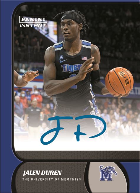 Available Now Panini Instant Nil Basketball Card Jalen Duren The