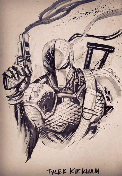 Deathstroke By Tyler Kirkham Marvel Drawings Superhero Art Book Art