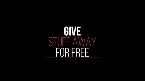 Give Stuff Away For Free Digitourshow Daily 146