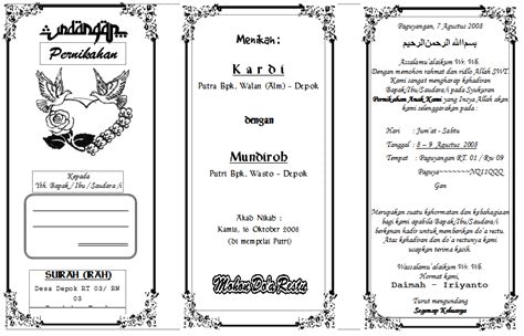 Download Undangan Nikah Word Imagesee