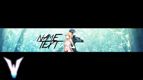 Free Anime Youtube Banner Template
