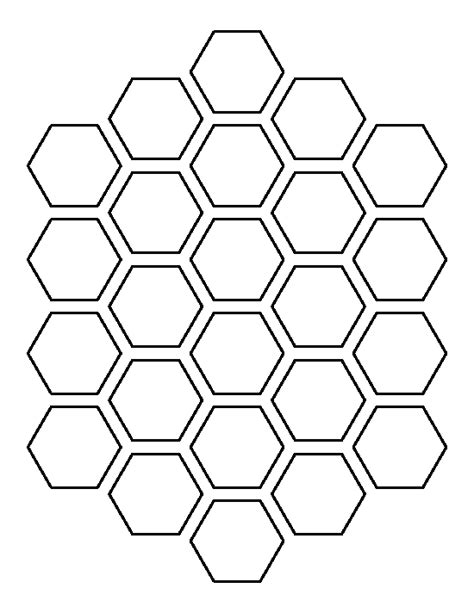 Honeycomb Pattern Use The Printable Outline For Crafts Creating