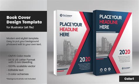 Choosing the size and shape of your ebook cover. Book Cover Template 14 | Creative Illustrator Templates ...