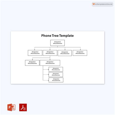 10 Free Phone Tree Templates Word Powerpoint