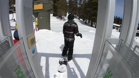 Pov Of Snowboarders On A Ski Lift At A Ski Resort 2665351 Stock Video