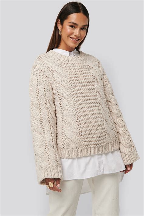 Max 89 Off Cable Knit Chunky Sweater Voltronca