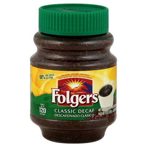 Unfortunately, however, it is easy to tell that this is an instant decaf coffee. Folgers Coffee, Instant, Classic Decaf, 8 oz (226g)