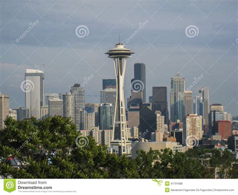 Seattle Cityscape Editorial Stock Photo Image Of Washington 41791688
