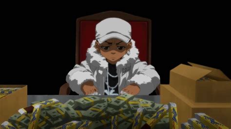 Download Boondocks Riley With Cash Wallpaper