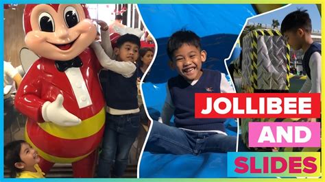 Jollibee And Huge Outdoor Playground For Children Slides For Kids Play