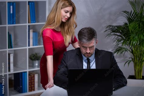 Sexy Secretary Seducing Her Boss Stock Adobe Stock