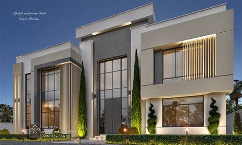 Luxury Modern Style Villa On Behance Modern House Facades Modern