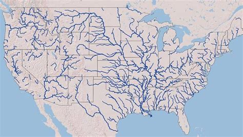All The Rivers In The United States On A Single Beautiful Interactive