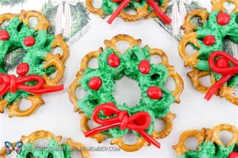 For everyone traveling to see family and friends for the holidays, be safe out there! Make Chocolate Pretzel Christmas Wreaths Recipe for ...