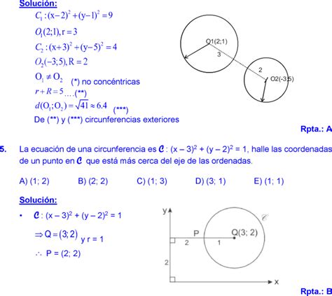 Problemas Resueltos De La Ecuacion De La Circunferencia Godas