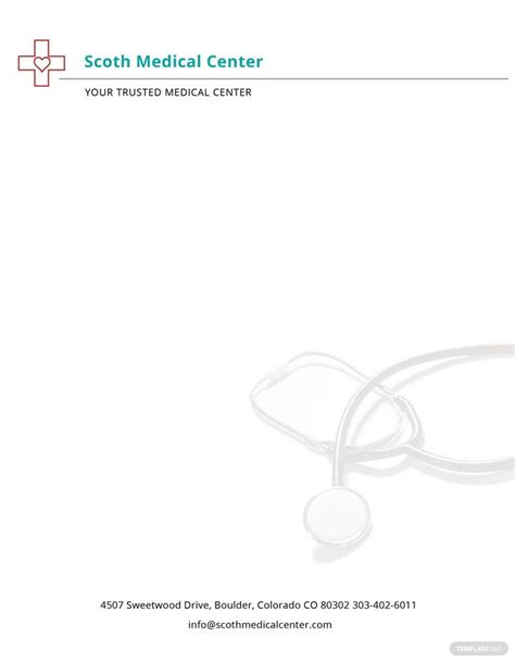 Instantly download free doctor letterhead format in microsoft word (doc), adobe photoshop (psd), apple pages. Free Hospital Letterhead Template in 2020 | Letterhead template, Certificate design template ...