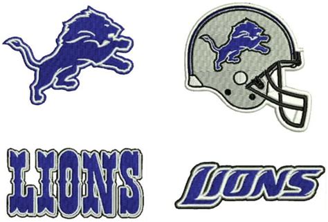Detroit Lions Embroidery Design Collection 4 By Alexhoffembroidery