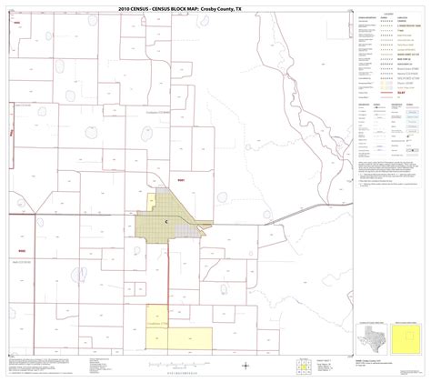 2010 Census County Block Map Crosby County Block 7 Side 1 Of 1