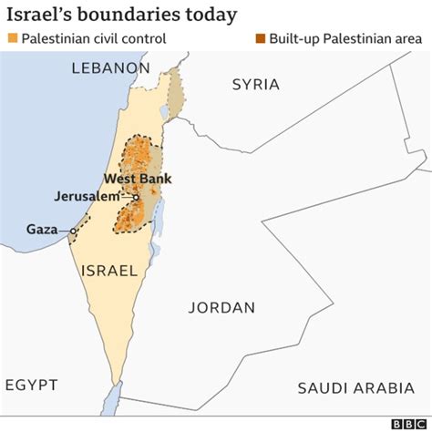 Israels Borders Explained In Maps Bbc News