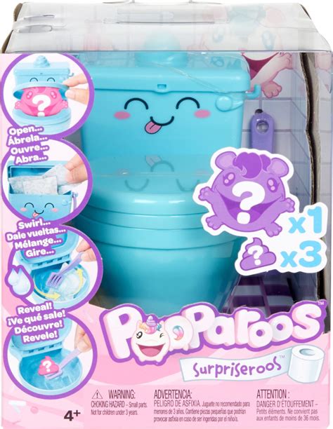 Best Buy Mattel Pooparoos Squishy Surprise Pooping Pet And Toy Toilet