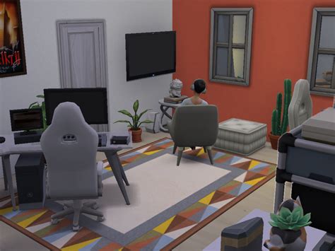 Scopsowlsimmer — The Sims 4 Room Build Colourful Gaming Room 🧡🎮