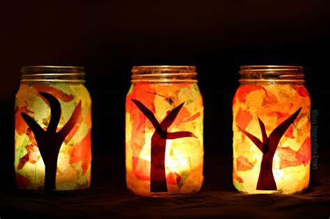 Mason Jar Fall Luminaries Craft Where Imagination Grows