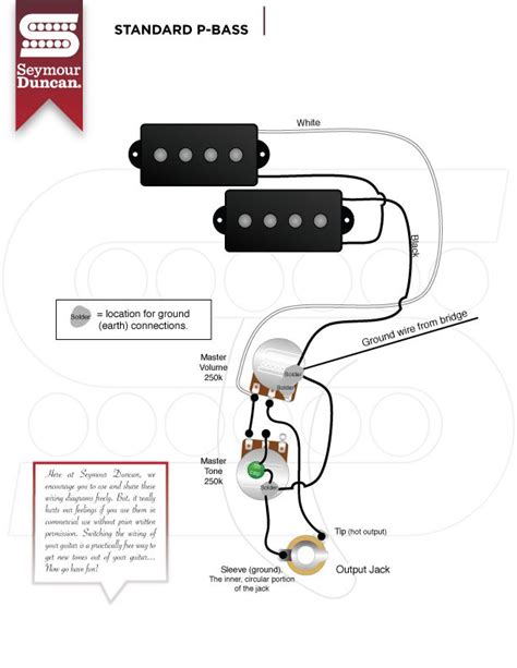 If you are using them on a squier you will have to make the channels larger to accommodate the larger pots. Wiring Diagrams | Fender p bass, Pickup covers, Playing guitar