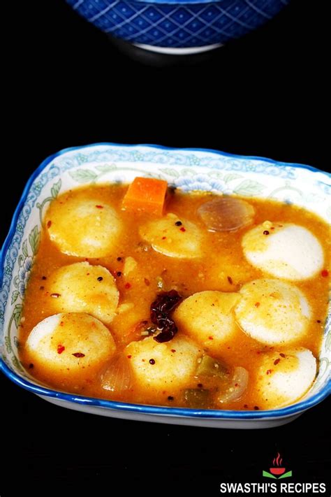 Idli Sambar Recipe Tiffin Sambar By Swasthi S Recipes