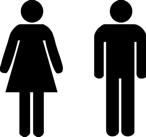 Male And Female Toilet Signs Stickers Standard Door Decals Wall Art Shop