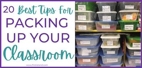 How To Pack Up Your Classroom For Summer In 2022 Firstieland First Grade Teacher Blog
