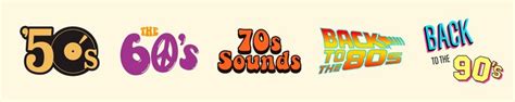 Premium Vector 50s The 60s Sounds 70s Back To The 80s Back To The 90s Retro Vector Collection