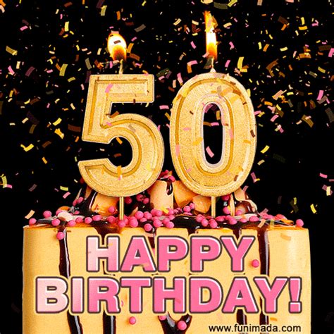 Happy 50th Birthday Cake  And Video With Sound Free Download