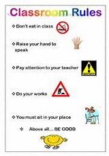 Photos of School Age Classroom Rules
