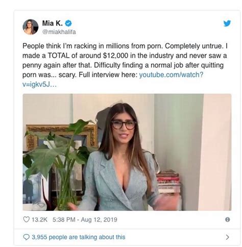 Porn Star Says She Earned More A Month Than Mia Khalifa Did In Her