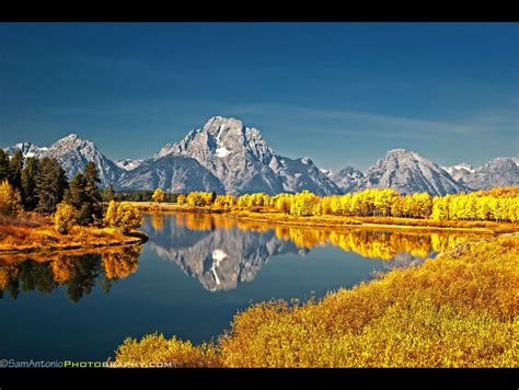 Reflecting On The Fall Colors At Oxbow Bend Grand Teton National Park