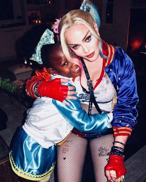 Madonna Transforms Into Daddys Little Monster Harley Quinn With Sexy Outfit Big World Tale