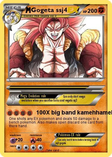 Pokémon Gogeta Ssj4 227 227 100x Big Band Kamehhameha My Pokemon Card
